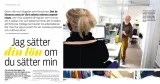 Faksimil av artikeluppslag med rubriken “Jag sätter din lön om du sätter min” och en kontorsbild i bakgrunden.