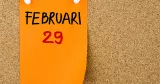Lapp med texten 29 februari.